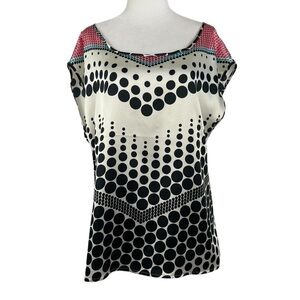 outback RED POLKA DOT PRINTED WOMEN'S BLOUSE